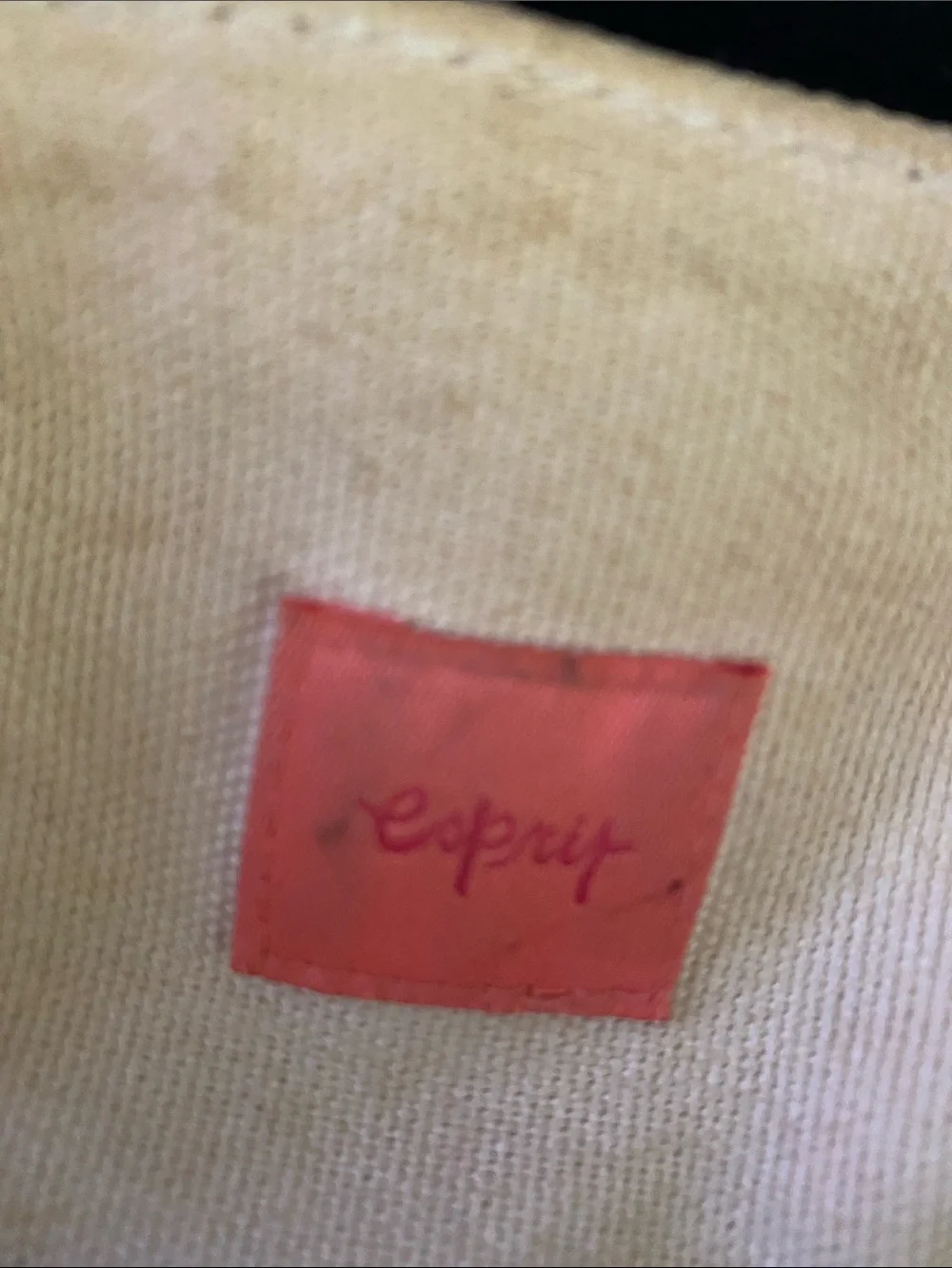 Esprit tote bag purse pink and orange plaid Retro 90’s chic for Summer dirty